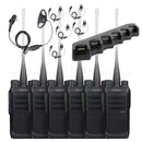 Hytera BD505 Licenced Digital Radio SIX PACK with Charger & Earpieces