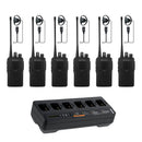 Motorola (Vertex Standard) EVX-261 - SIX PACK including charger & earpieces