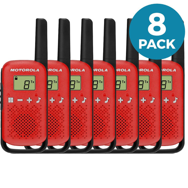 Motorola T42 Walkie Talkies - Eight Pack