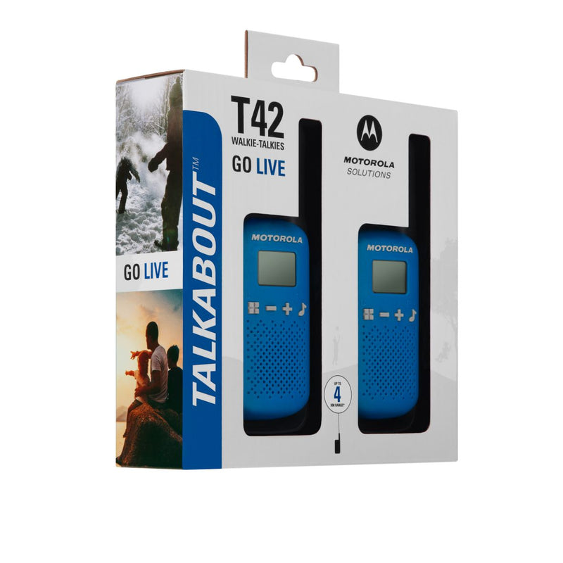 Motorola T42 Walkie Talkies - Quad Pack