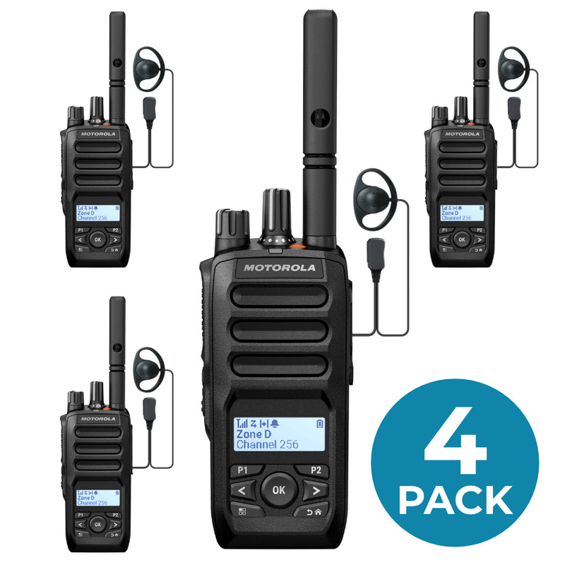 Motorola R5 Limited Display & Keypad Digital Two-Way Radio - QUAD PACK