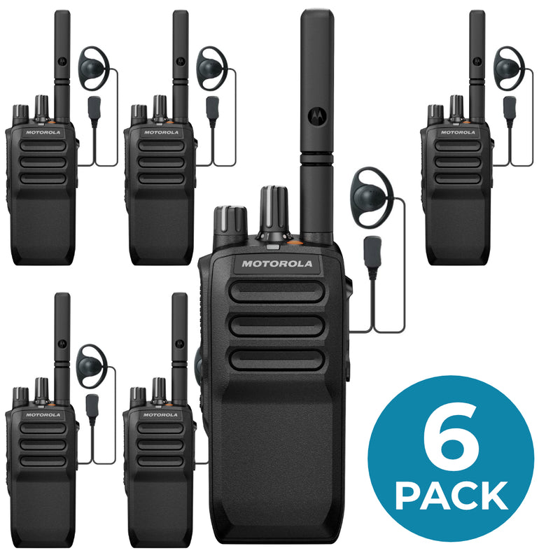 Motorola R5 Non-Keypad Digital Two-Way Radio - SIX PACK