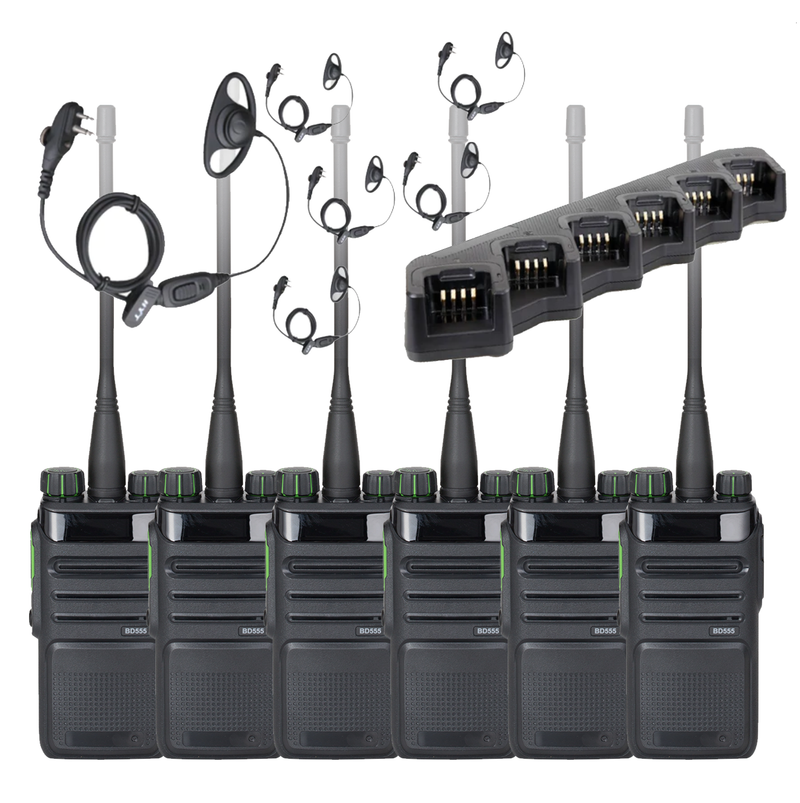 Hytera BD555 - 6 pack - Licenced Radio & Charger