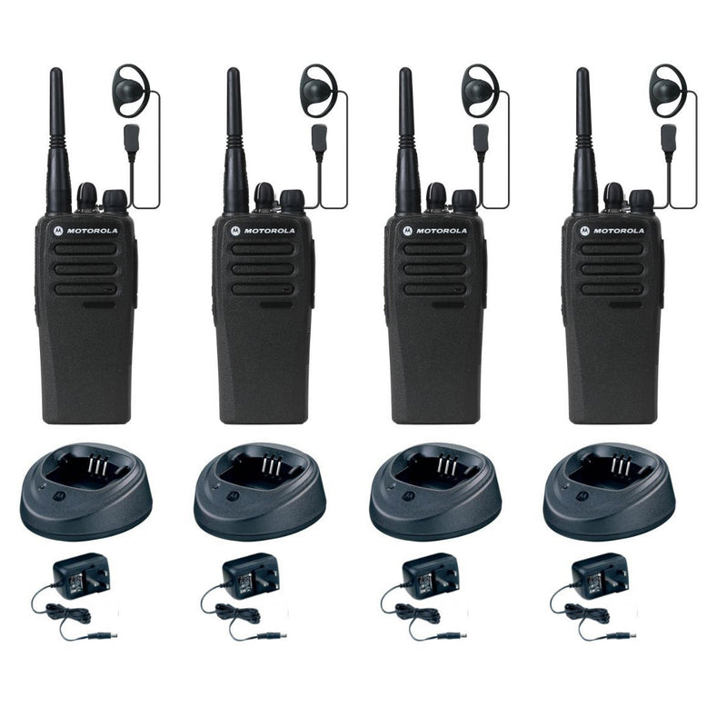 Motorola DP1400 - QUAD PACK including chargers & earpieces