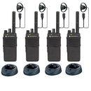 Motorola DP2400e - QUAD PACK including chargers & earpieces
