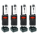 Motorola (Vertex Standard) EVX-S24 - QUAD PACK including charger & earpieces