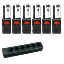 Motorola (Vertex Standard) EVX-S24 - SIX PACK including charger & earpieces