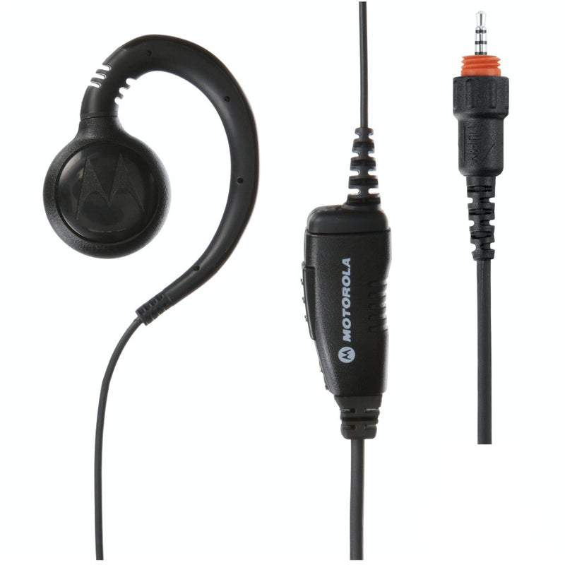 Short-cord swivel earpiece with inline PTT mic (for CLP446 Series)