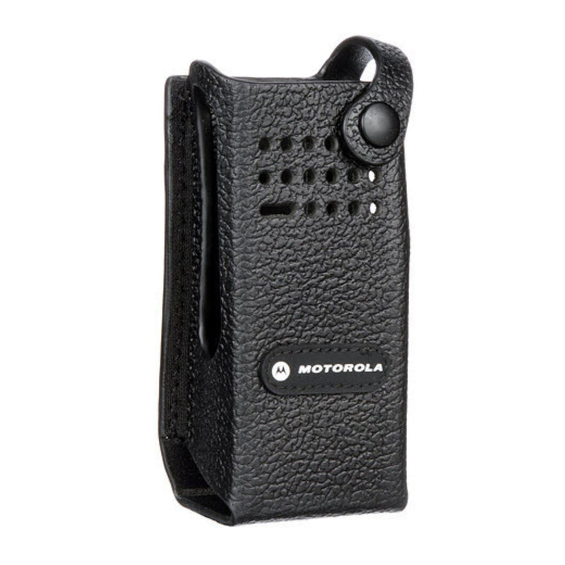 Hard leather carry case with 3" belt loop for non- display radio (for DP4000e Series)