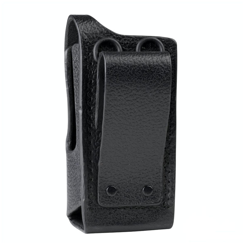 Hard leather carry case with 3" belt loop for non-display radio (for DP2000e Series)