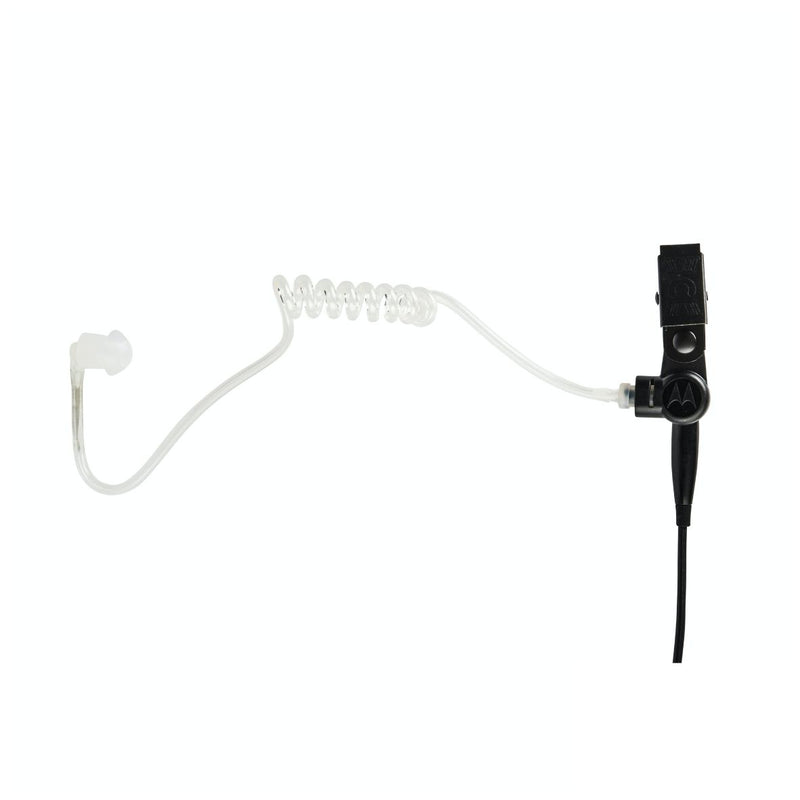Two-wire earpiece with clear acoustic tube with inline PTT (for DP1000 & R2 series)