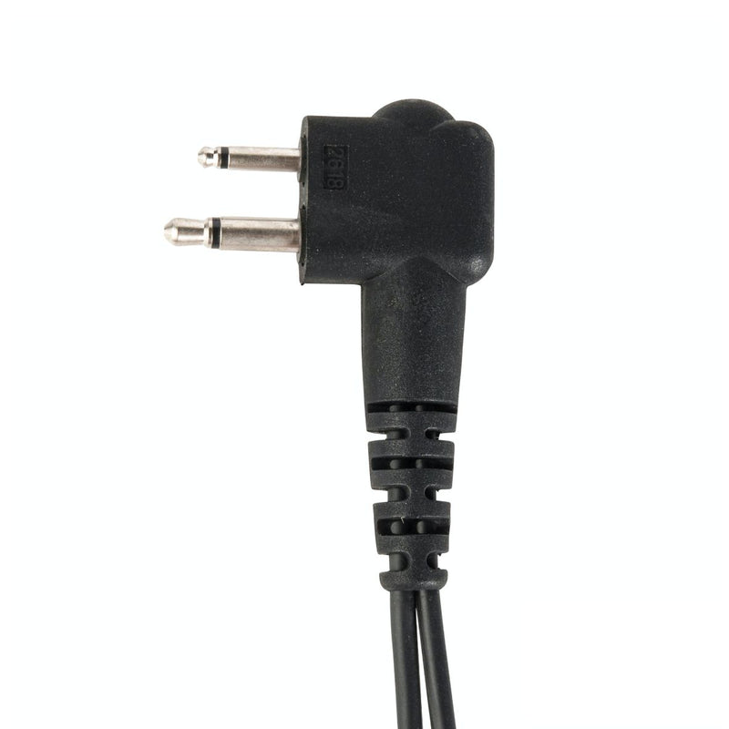 Two-wire earpiece with clear acoustic tube with inline PTT (for DP1000 & R2 series)