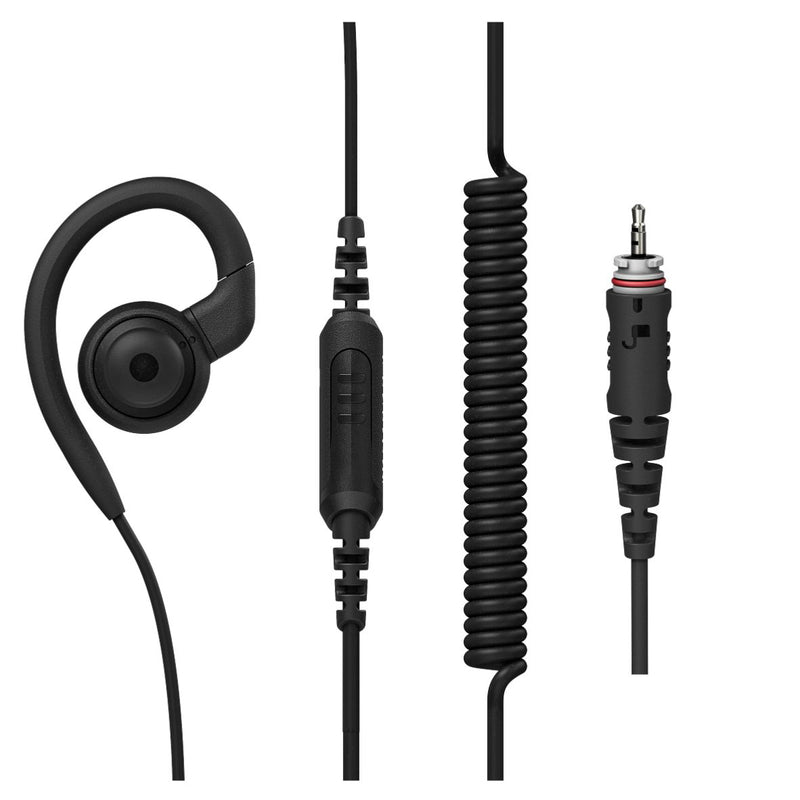 Standard in-line earpiece with PTT Mic & Long Cable (for CLPe Series)
