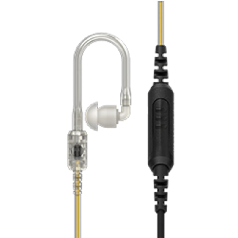 1-wire IMPRES covert acoustic tube earpiece with inline PTT mic (for Motorola R7 and ION Series)