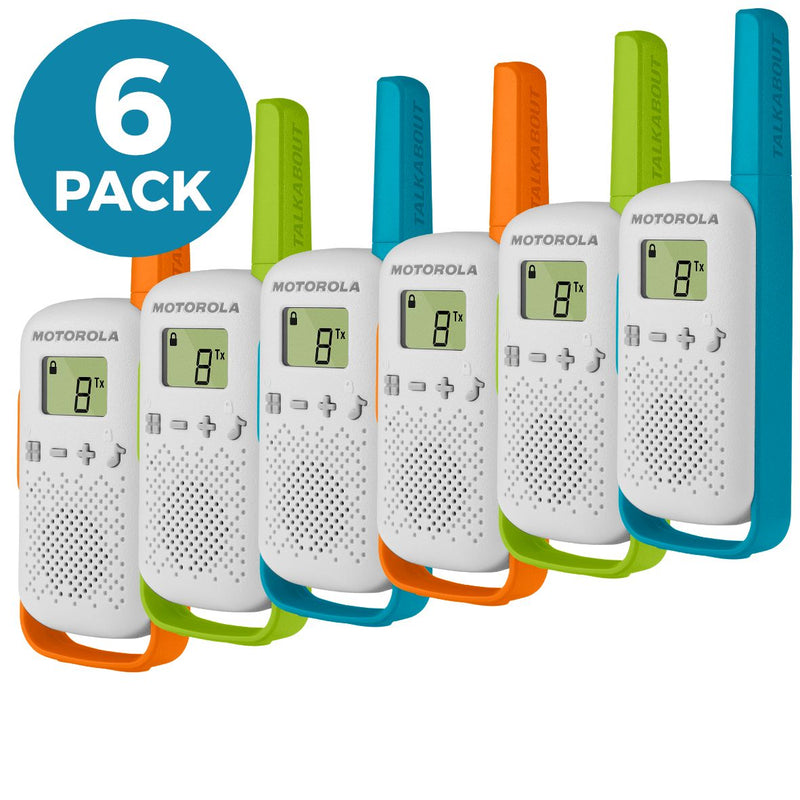 Motorola T42 Walkie Talkies - Six Pack