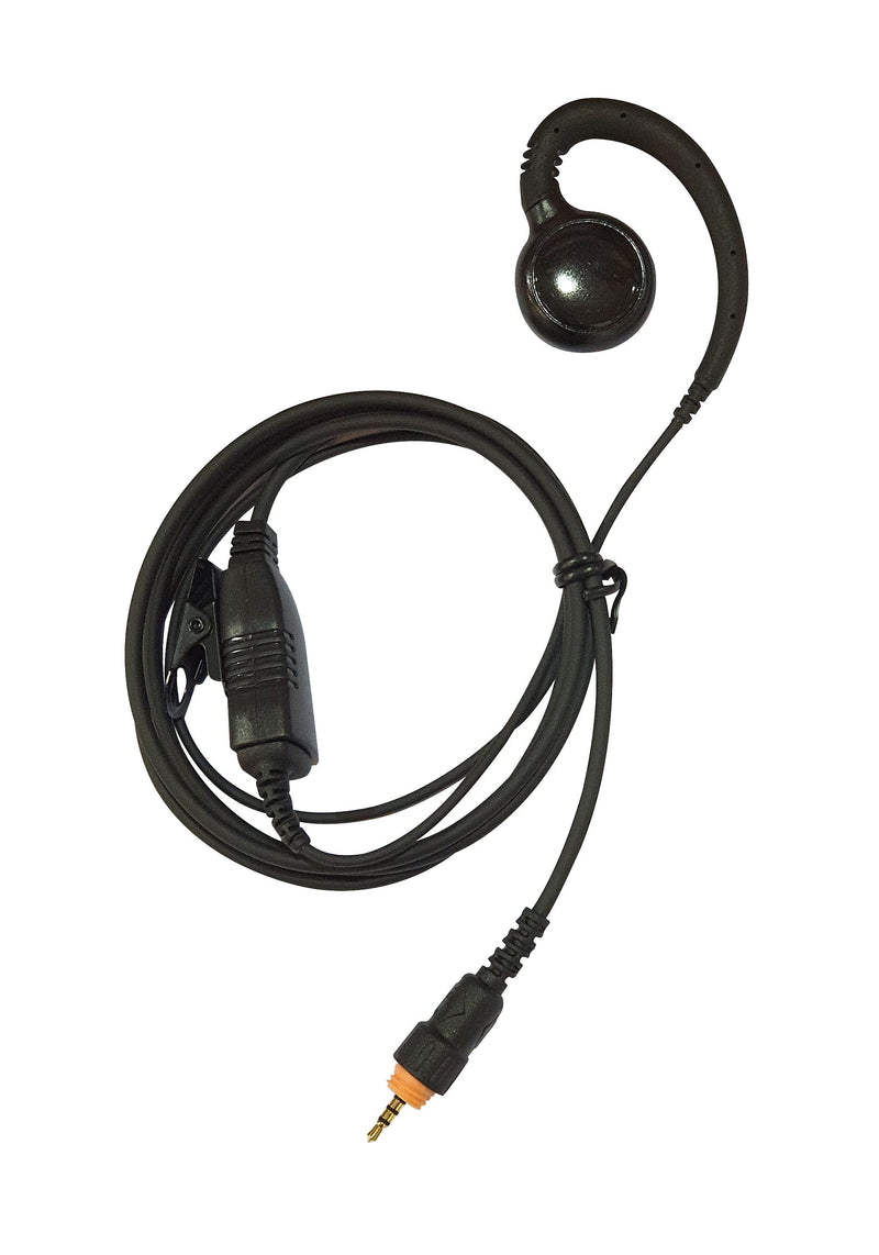 C-Shape earpiece with inline PTT mic & long cable (for CLP446 Series)