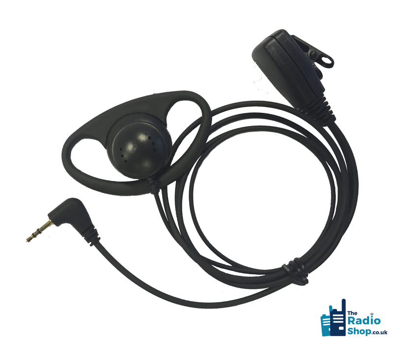 Value Range 2-wire D-Shell earpiece with Mic & PTT (for TLKR Licence Free Series)