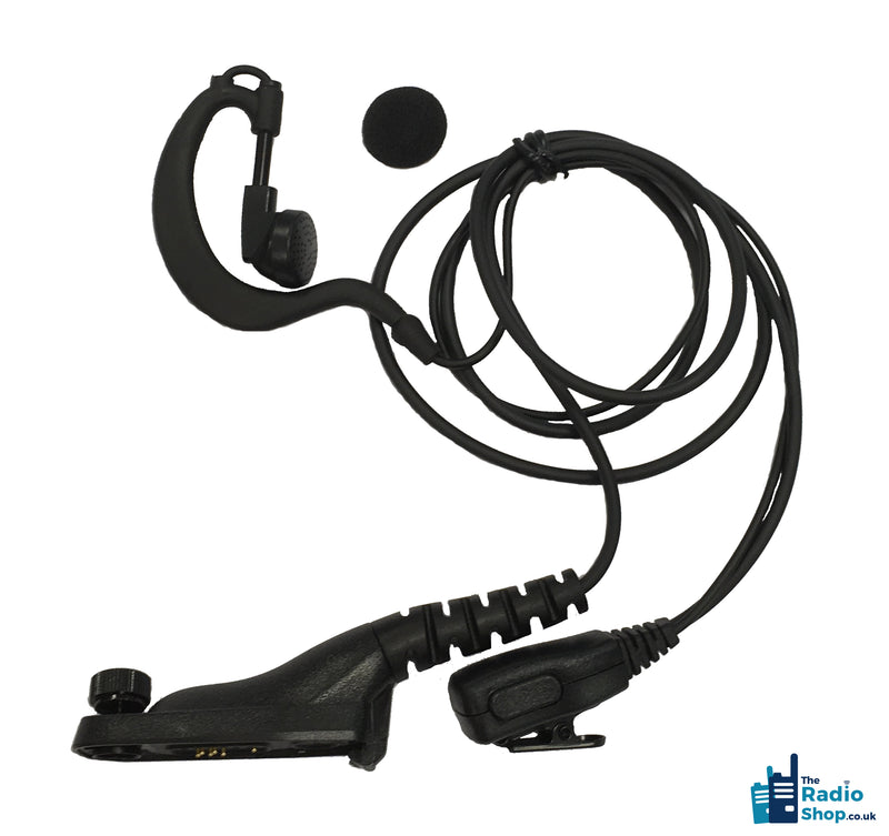 Value Range 2-wire G-Shape Earpiece with Mic & PTT (for DP4000e & DP3000 (Legacy) Series)