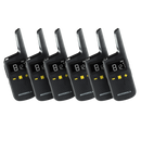 Motorola XT185 Licence Free Radio SIX PACK with Charger & Earpieces
