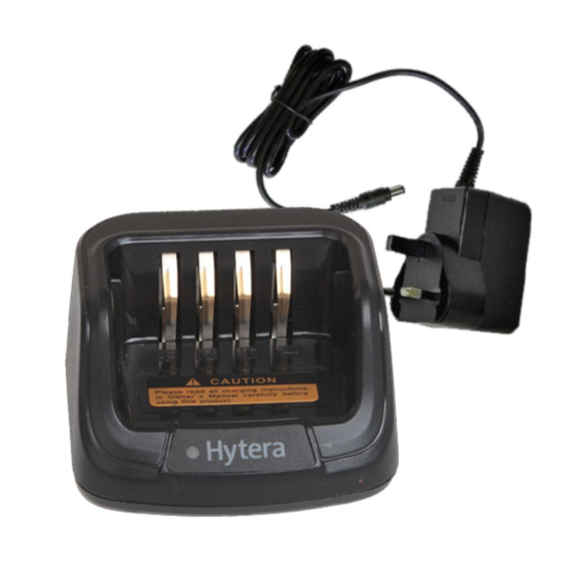 Single desktop charger with Power Adaptor (for Hytera PD models)
